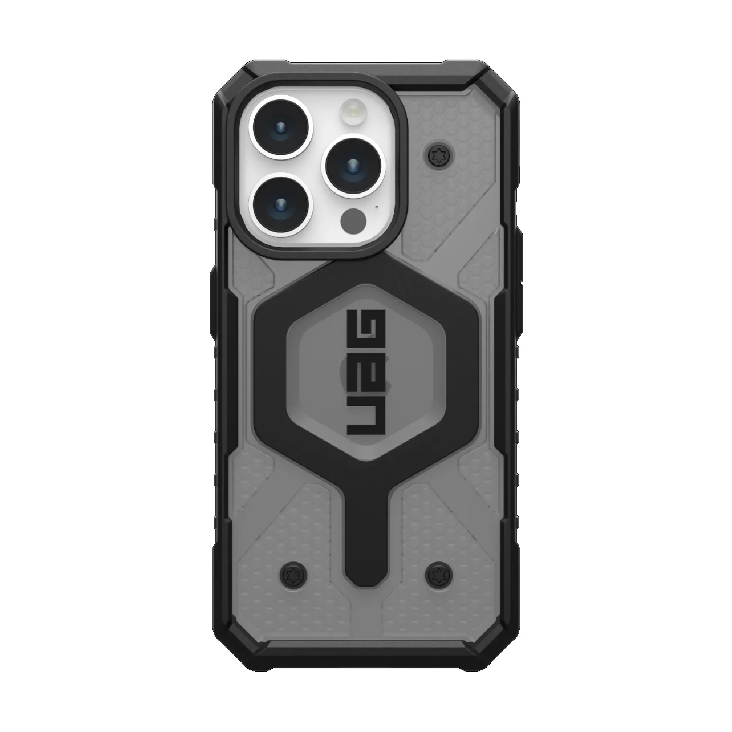 UAG Pathfinder MagSafe Rugged Case for Apple iPhone 15 Pro 6.1" - 18ft Drop Protection, Tactical Grip, Ash