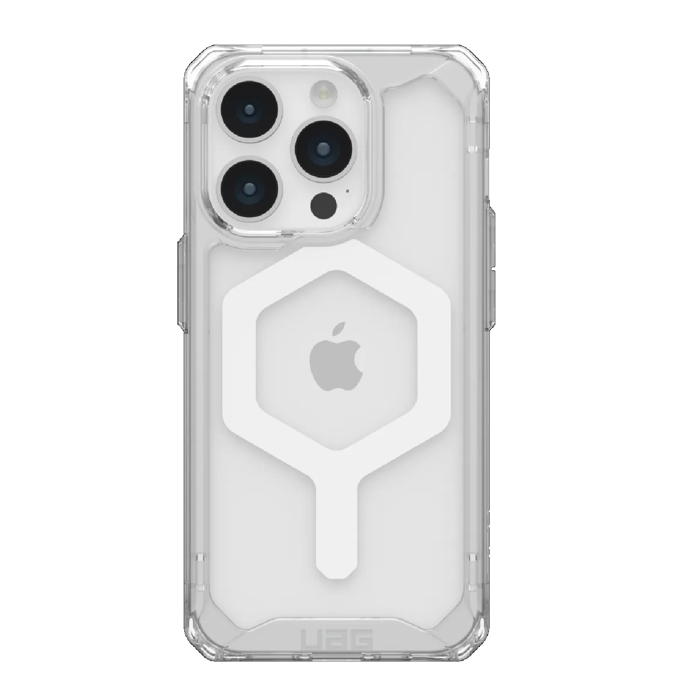 UAG Plyo MagSafe Rugged Case for Apple iPhone 15 Pro 6.1" - 16ft Drop Protection, Ice/Silver