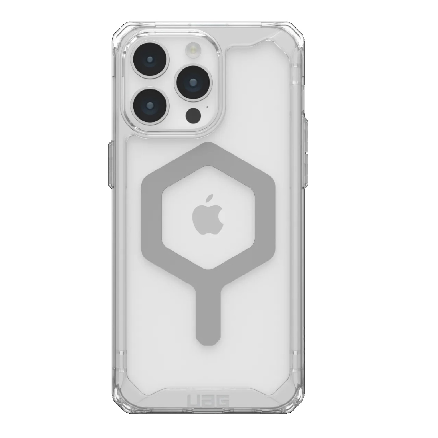 UAG Plyo MagSafe Rugged Case for Apple iPhone 15 Pro Max (6.7") - Ice/Silver, 16ft Military Drop Protection, Lightweight TPU & PC, 10 Years Warranty