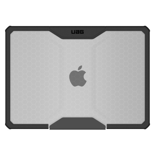 UAG Plyo Rugged Case for Apple MacBook Air 13" (M5 Max/M5 Pro/M4/M3/M2) - Military Drop-Test Standard, Ice/Black, Lightweight Protection