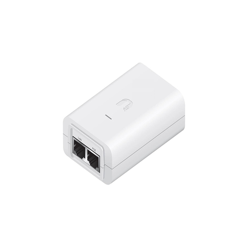 Ubiquiti 24V DC PoE Adapter with Surge & Clamping Protection, 7W Output, Earth Grounded AC Cable - Model POE-24-7W-G-WH