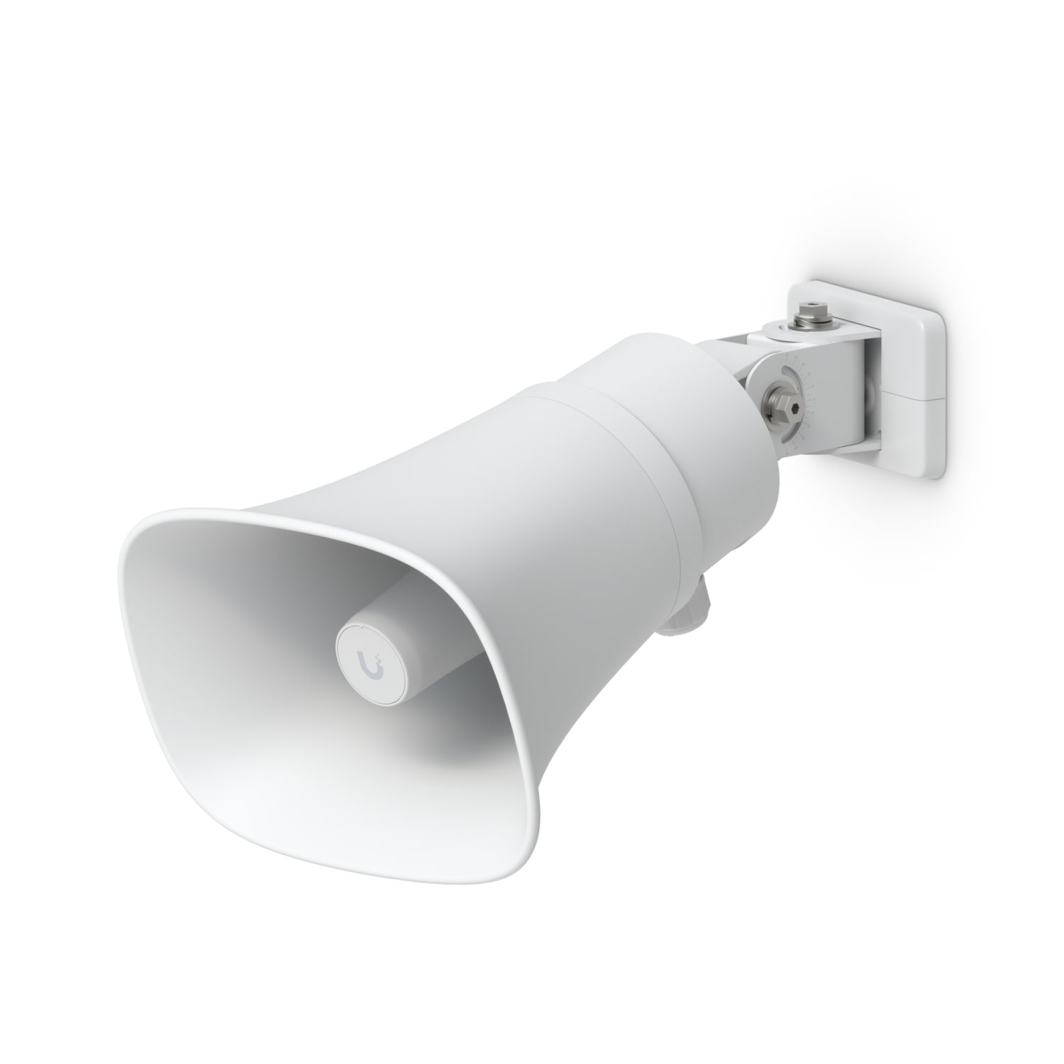 Ubiquiti AI Horn Speaker White - All-Weather PoE 120 dB Horn Speaker with Advanced AI Alerts & Multi-Mount Options