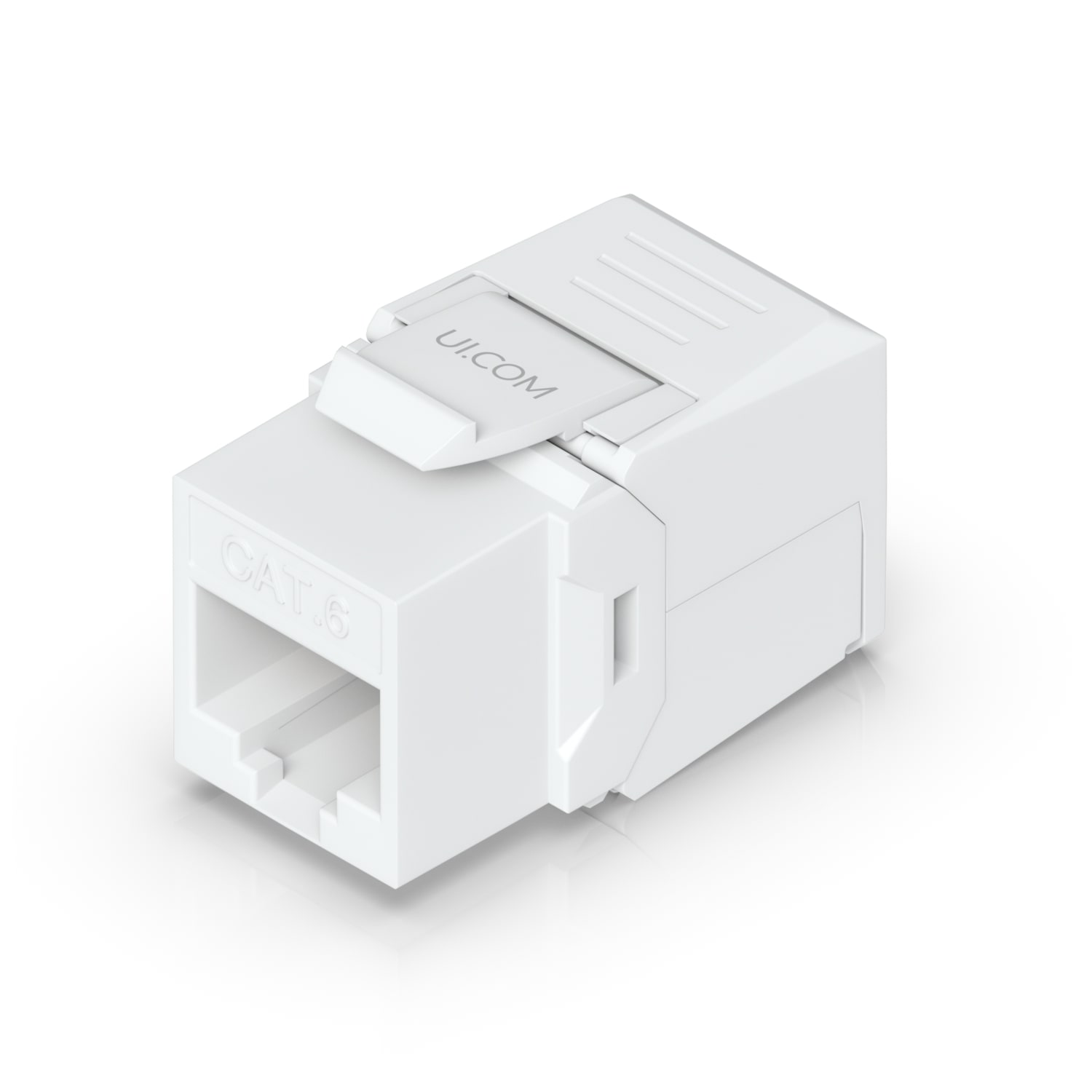 Ubiquiti Cat6 Keystone Jack 12-Pack - Toolless White RJ45 Ethernet Jacks for Easy Cat6 Cable Termination