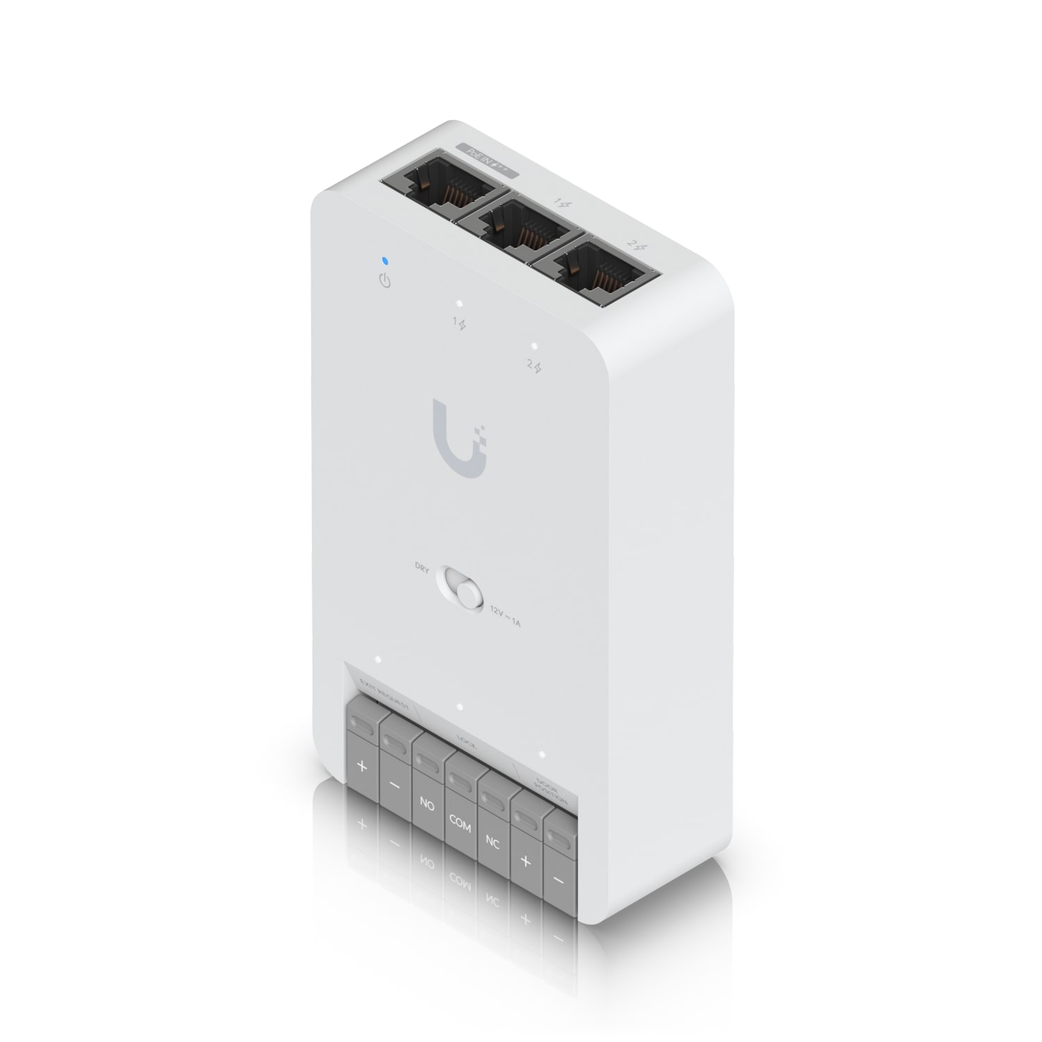 Ubiquiti Door Hub Mini - Compact Single Door Access Control Hub with PoE++, 1 Lock Terminal (12V & Dry Switchable), 2 Additional Inputs