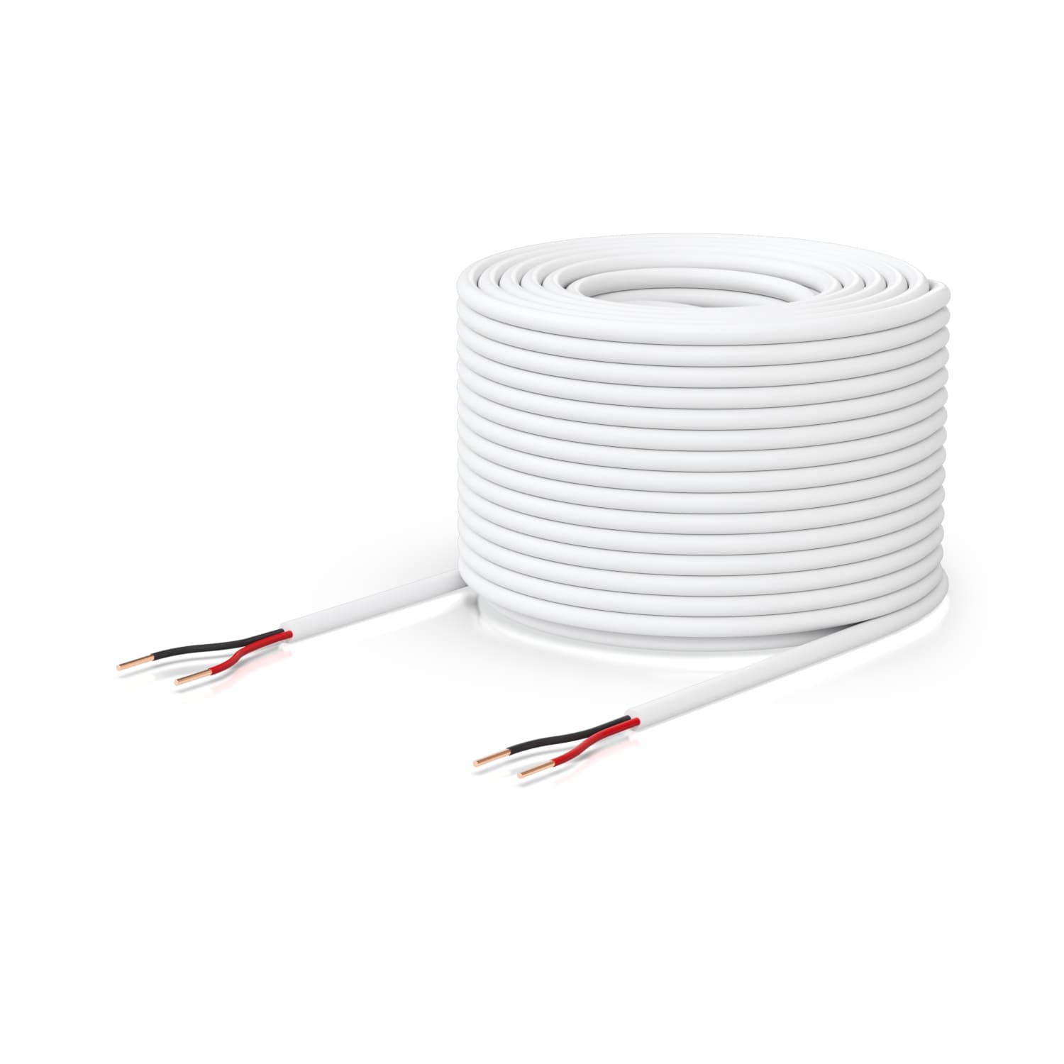 Ubiquiti Door Lock Relay Cable 500ft Spool, 1-Pair 18 AWG Solid Bare Copper Low-Voltage Cable, 36V DC, White for UniFi Access Systems