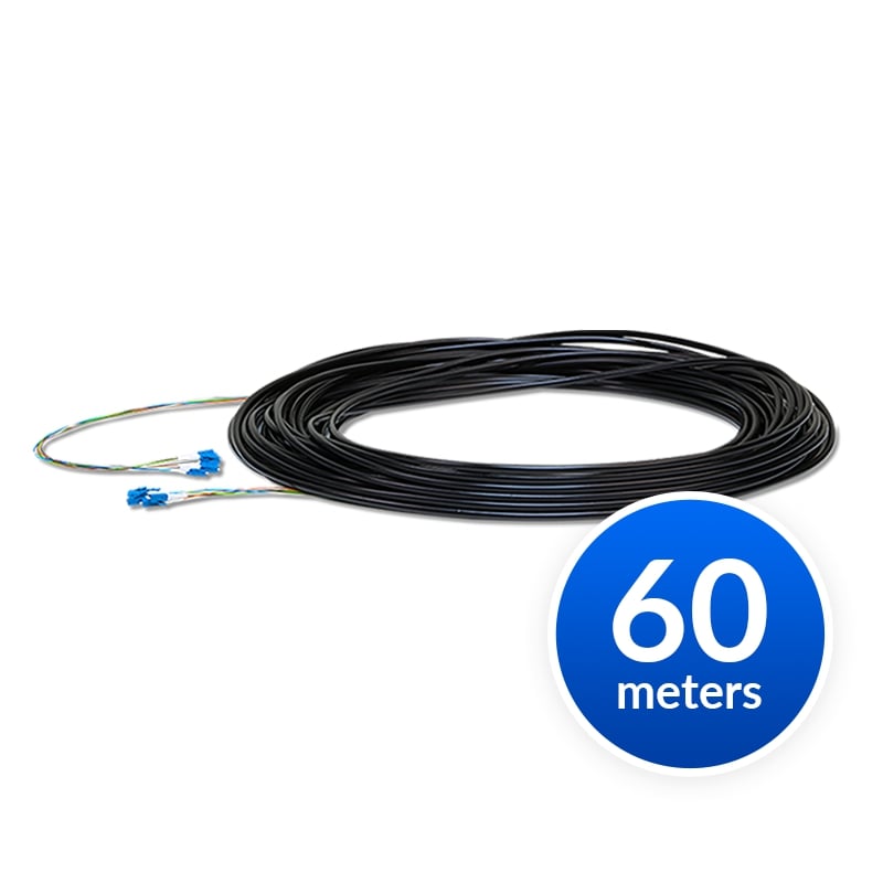 Ubiquiti FC-SM-200 Single-Mode Lightweight Outdoor Fiber Cable 60m with Kevlar Yarn and Weatherproof Tape