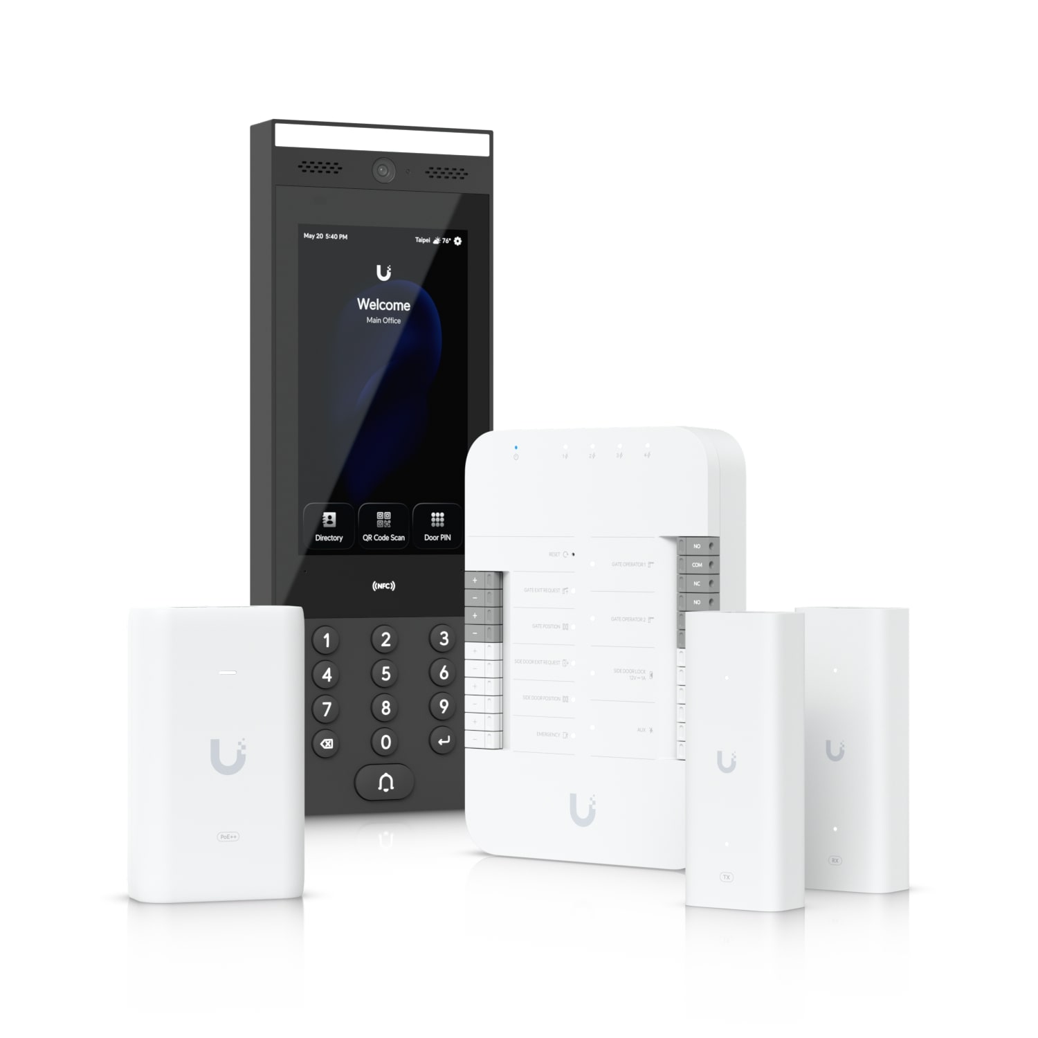 Ubiquiti G3 Gate Starter Kit with Gate Hub, G3 Intercom, PoE++ Adapter & 2x 2-Wire PoE Extenders for Secure Access Control