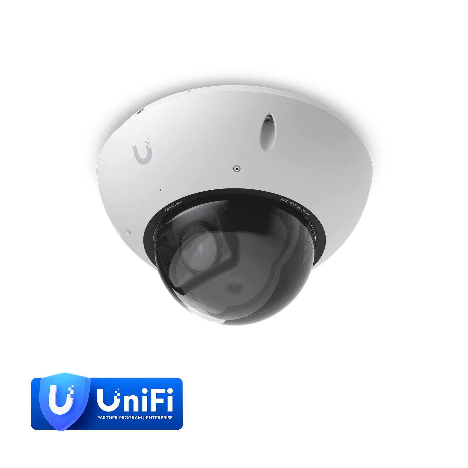 Ubiquiti G6 Pro Dome 4K 8MP PoE+ Security Camera with 2.36x Optical Zoom, AI Detection & 40m IR Night Vision, Weather & Vandal Proof