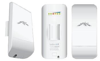 Ubiquiti NanoStation Loco M5 5 GHz Wireless Outdoor CPE with 13 dBi Directional Antenna & PoE Adapter - 10+ km Range
