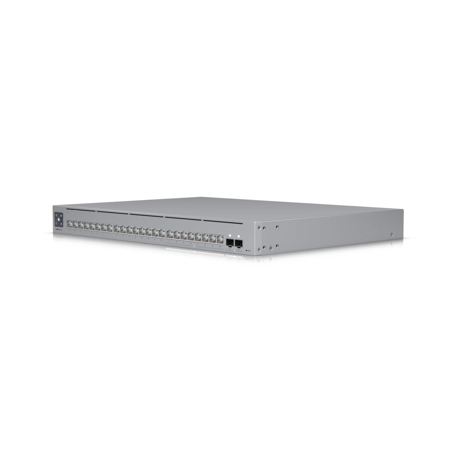 Ubiquiti Pro Max 24 24-Port Layer 3 Etherlighting Switch - 8x 2.5 GbE RJ45, 16x 1 GbE RJ45, 2x 10G SFP+, 56Gbps Throughput, 1U Rack Mount