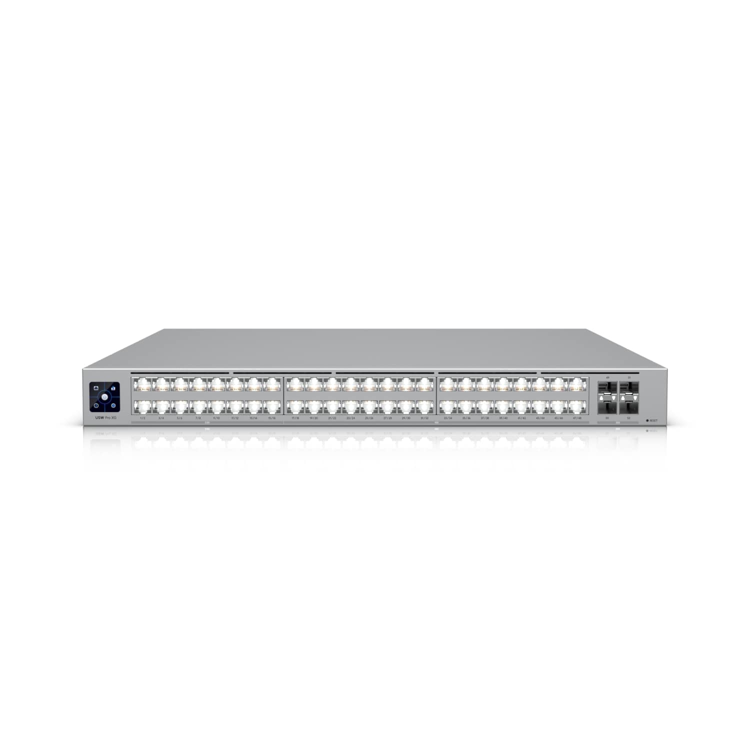 Ubiquiti Pro XG 48 - Professional 48-Port Layer 3 Etherlighting Switch with 32x 10GbE, 16x 2.5GbE, 4x 25G SFP28 Ports, DC Power Backup Ready