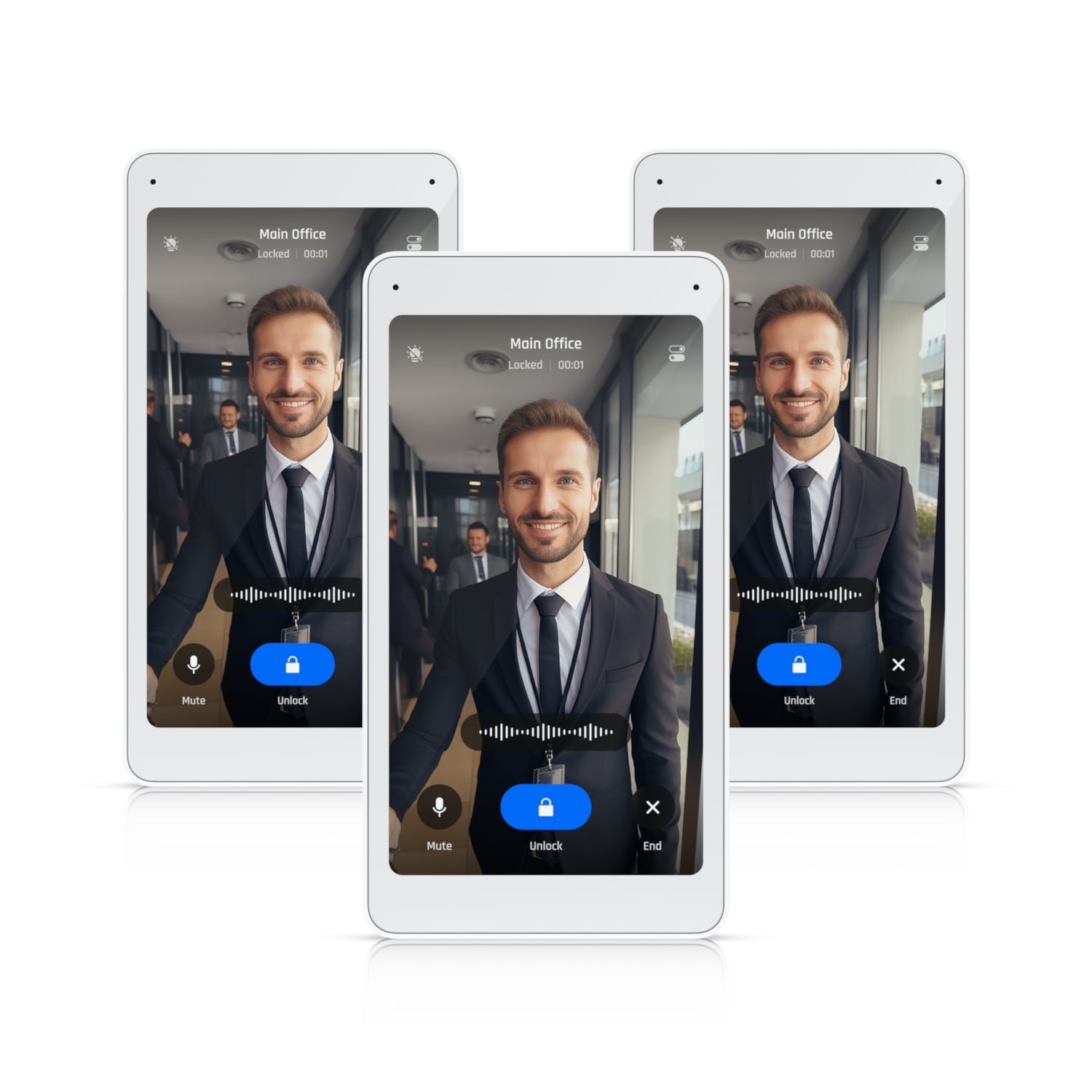 Ubiquiti UA-Intercom-Viewer 5" Capacitive Touch Display for Visitor Screening & Remote Access Control with PoE Power