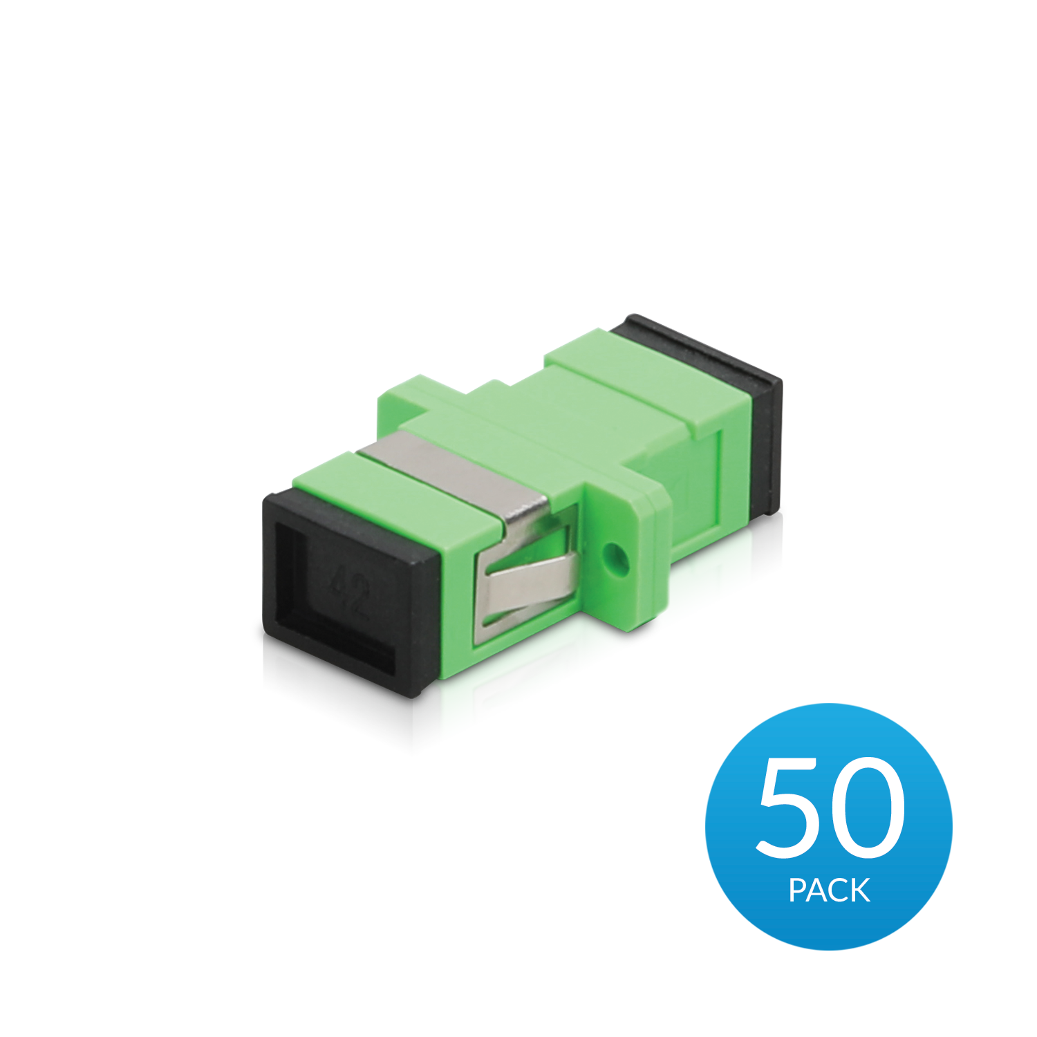 Ubiquiti UFiber 50-Pack SC/APC Fiber Optic Adapters - Single-Mode, Low Insertion Loss