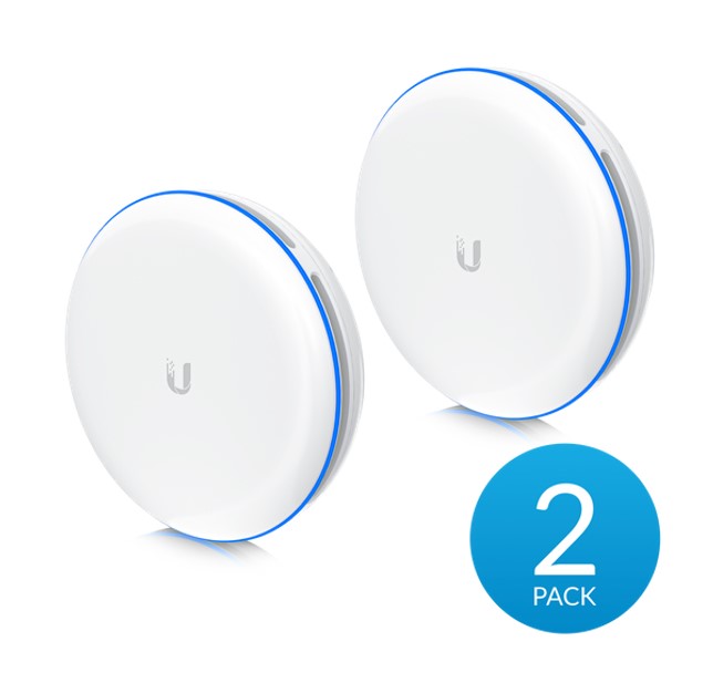 Ubiquiti UniFi Building-to-Building Bridge XG - 60 GHz Wireless Point-to-Point Bridge with 10 Gbps SFP+ PoE++ Interface, 500m Range, 2-Pack