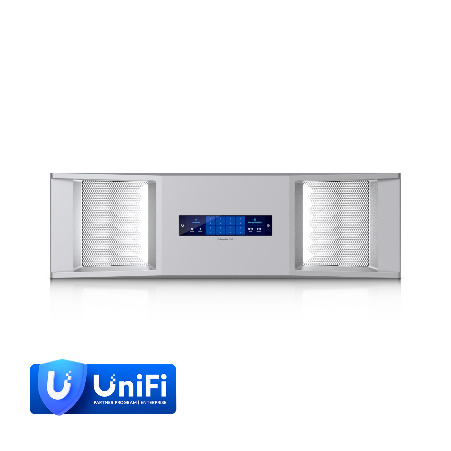 Ubiquiti UniFi Enterprise NVR Bezel with 4.7-inch Touchscreen & LED Illumination for Network Video Recorder