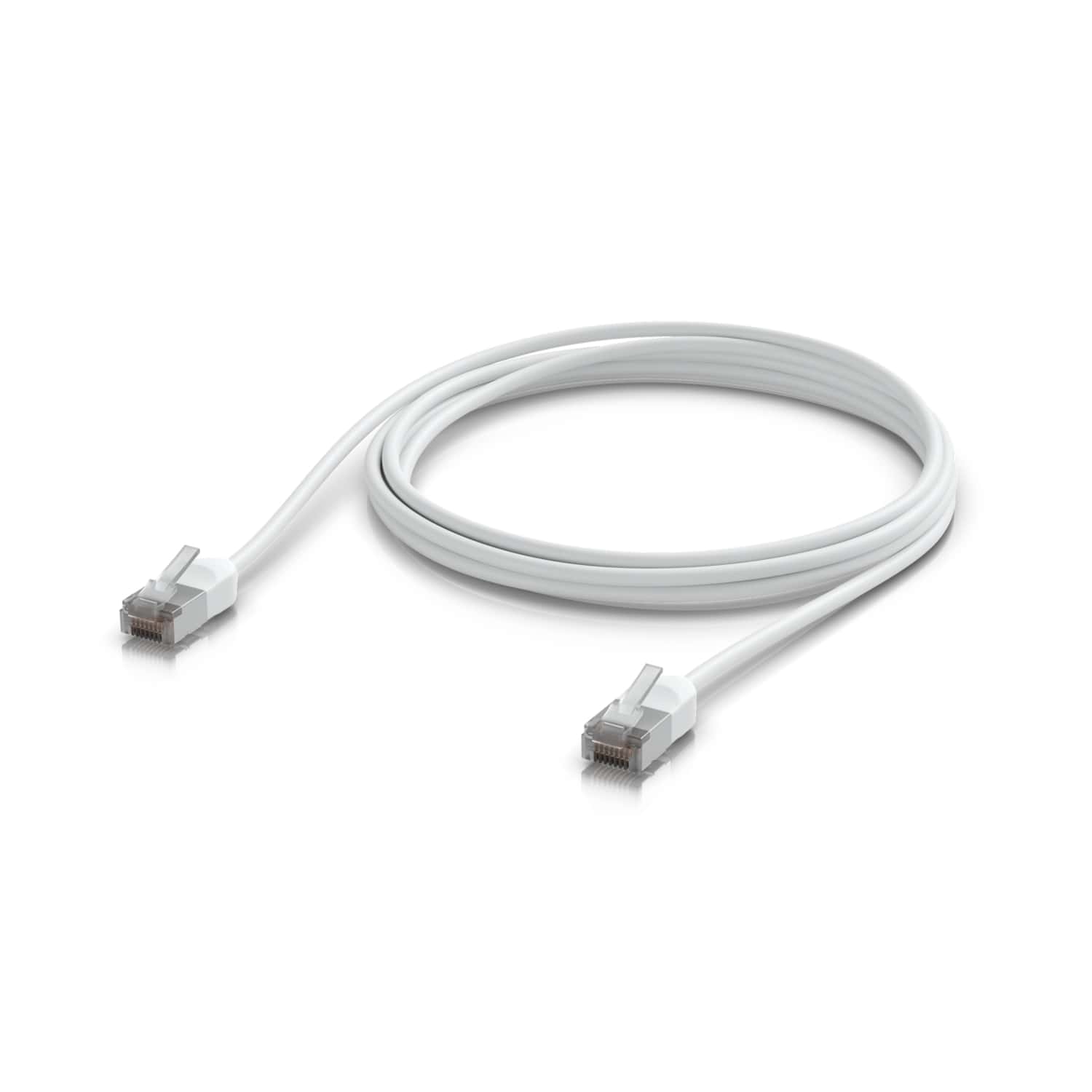 Ubiquiti UniFi Premium Outdoor Cat6A Patch Cable 2M - Ultra-Thin, Rugged, Shielded for 10 GbE Networking, White, 2-Year Warranty