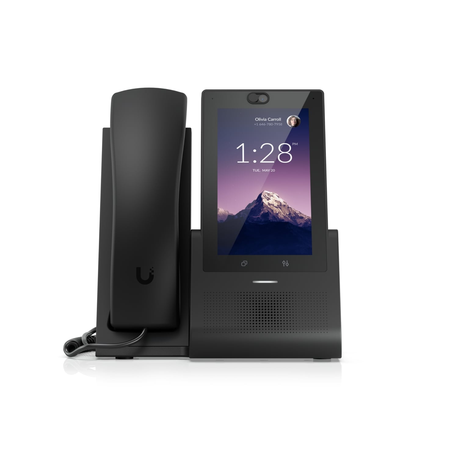 Ubiquiti UniFi Talk Phone Touch - 5" Touchscreen Desktop VoIP Phone with Bluetooth, PoE, and 5MP Camera in Black