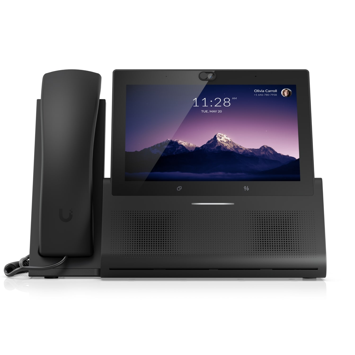 Ubiquiti UniFi Talk Phone Touch Max – Premium 7" HD Multi-Touch VoIP Desktop Smartphone, PoE+ & USB-C Power, Bluetooth, Integrated Camera, Black