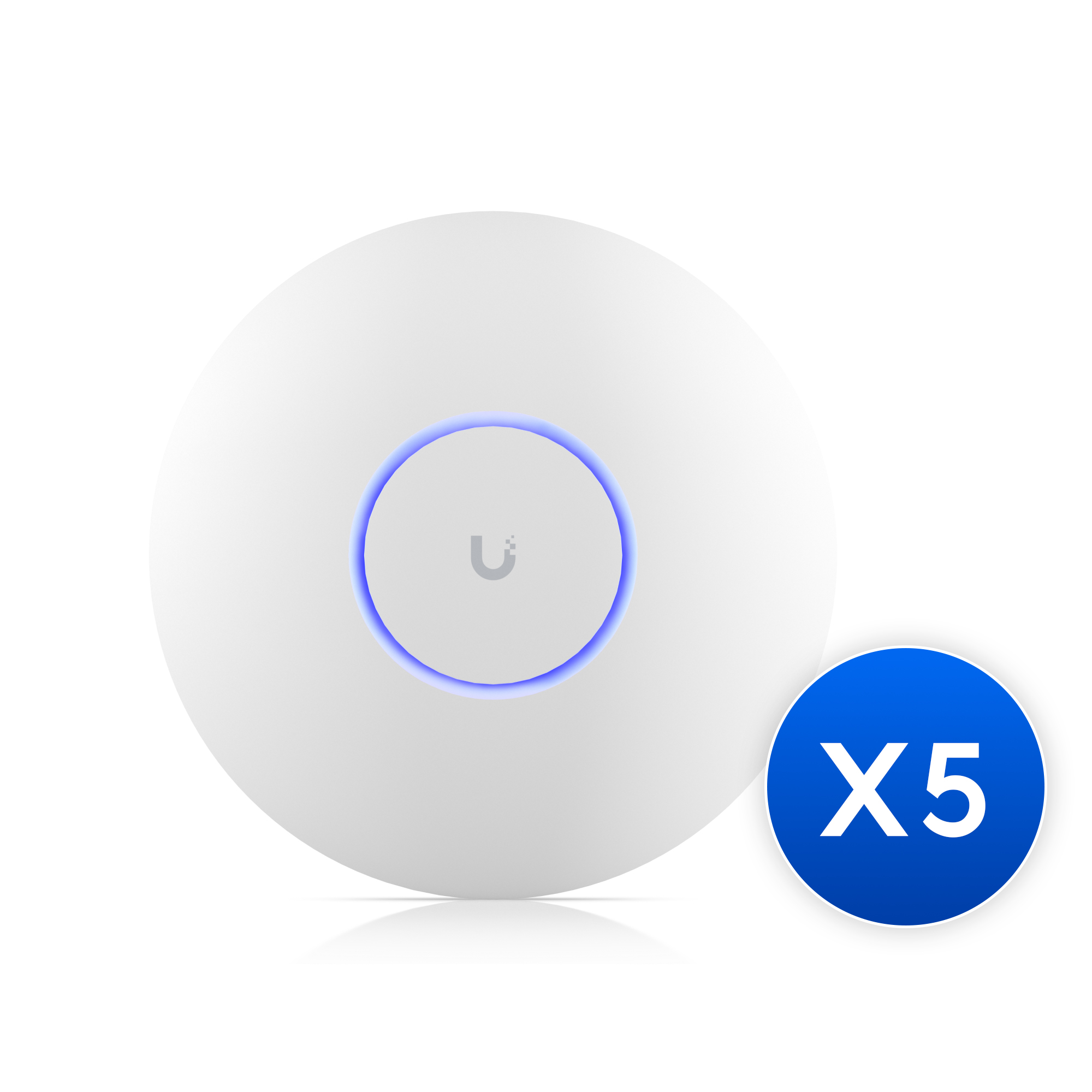 Ubiquiti UniFi U7 Pro WiFi 7 Access Point 5-Pack - Tri-Band 6 GHz Support, 2.5 GbE Uplink, PoE+ Power, 300+ Device Capacity, Ceiling Mount