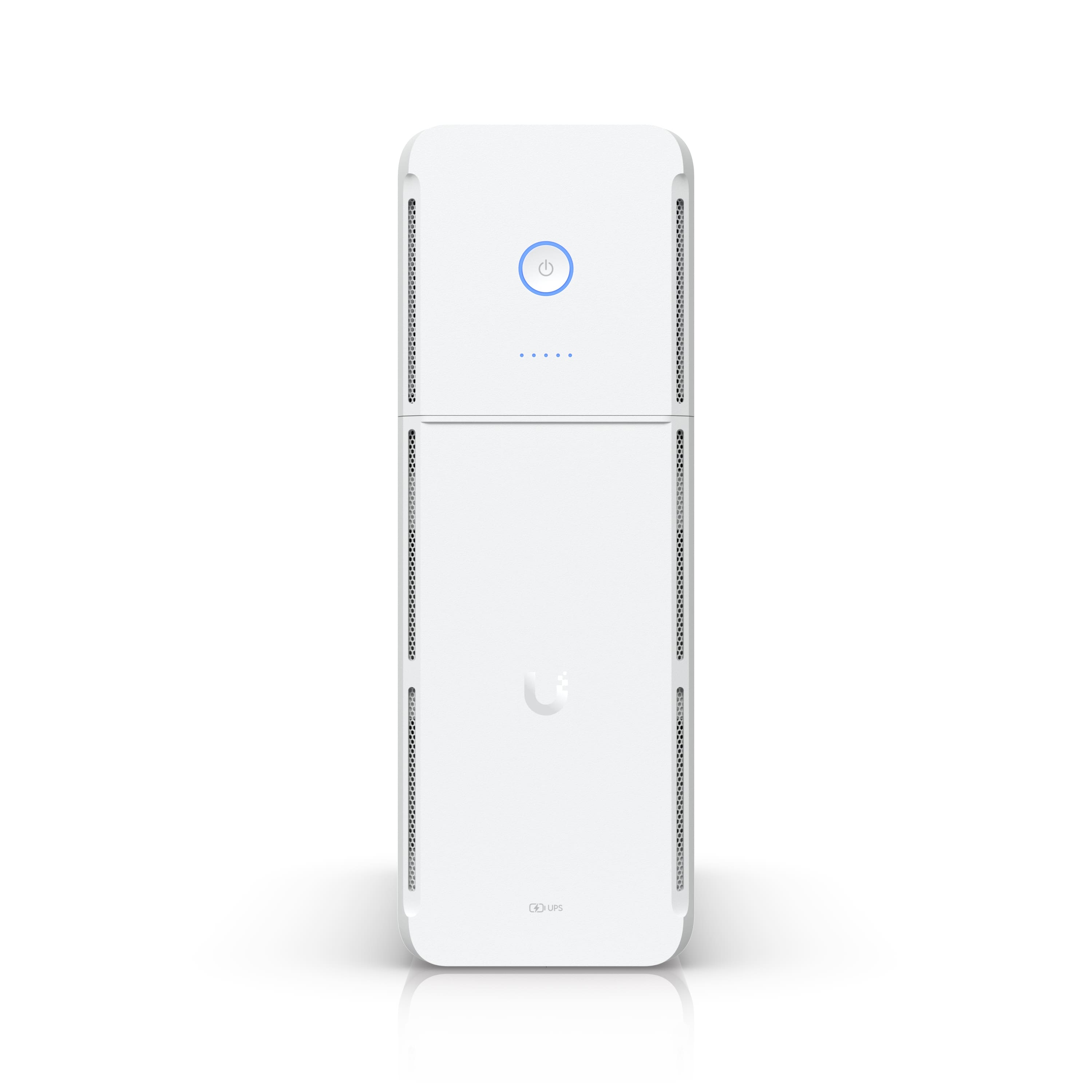 Ubiquiti UniFi UPS Tower 1kVA Uninterruptible Power Supply with 10 Outlets, Hot Swappable 108Wh Battery, 7-Min Runtime at 300W, UniFi Alarm & Ethernet Managed