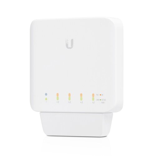Ubiquiti UniFi USW Flex 5-Port Managed Layer 2 Gigabit Switch with 1x PoE++ In & 4x PoE+ Out, Weatherproof Indoor/Outdoor