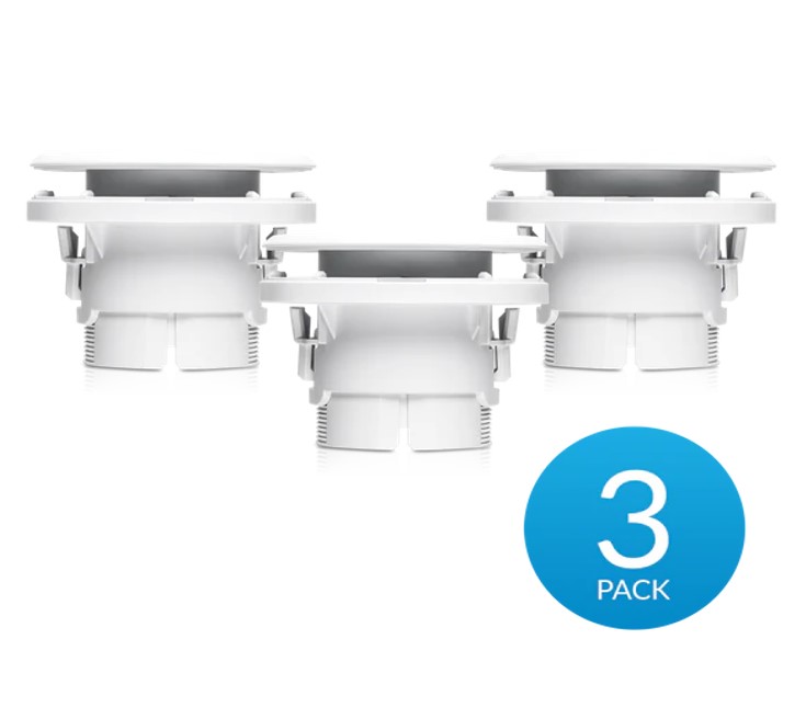 Ubiquiti UVC-G3-FLEX Recessed Ceiling Mount Accessory 3-Pack Compatible with G3 Flex & G5 Flex Cameras