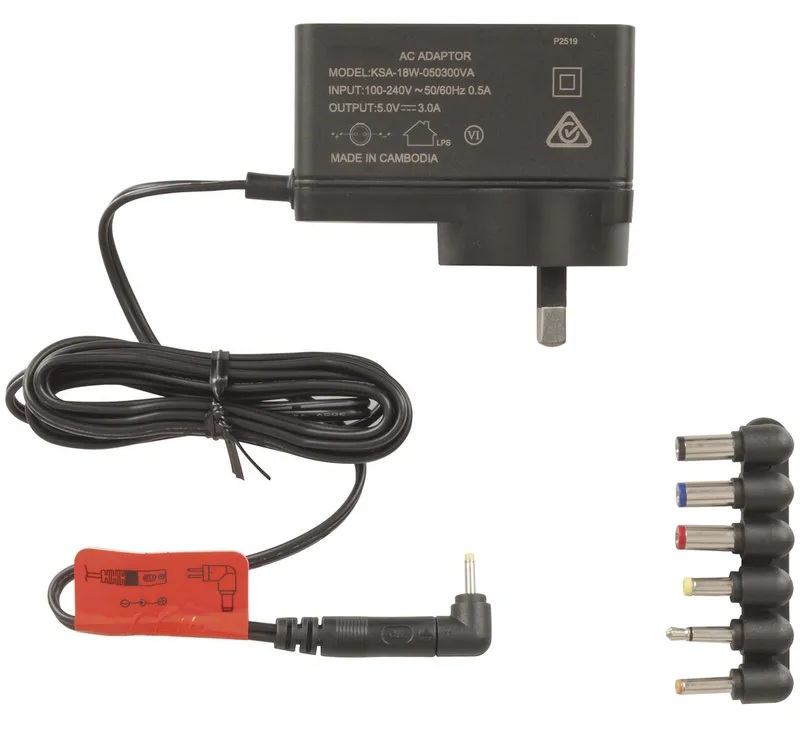 Universal 5V 3A AC Adapter MP3480 – Slim Switch Mode Power Supply Compatible with SC405, SC407, TBL-W230 & More