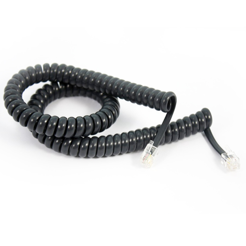 Yealink CAB-T27/9 Spiral Curly Handset Cable for T27 & T29 Phones, 2.5m RJ9 (4P4C) Connectors