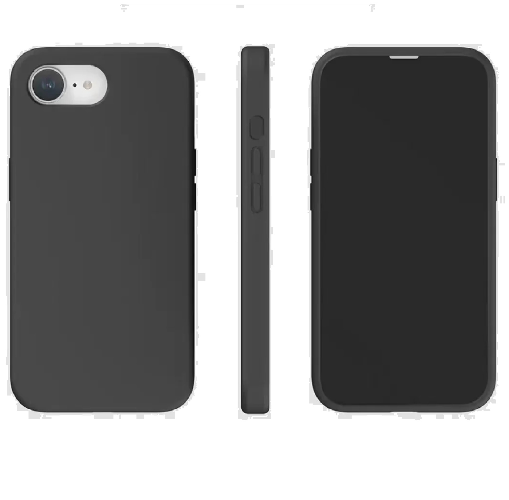 USP Apple iPhone 16e (6.1') Dual-Layer Silicone Case Black with Port Covers, Anti-Fall Protection & No-Slip Edges