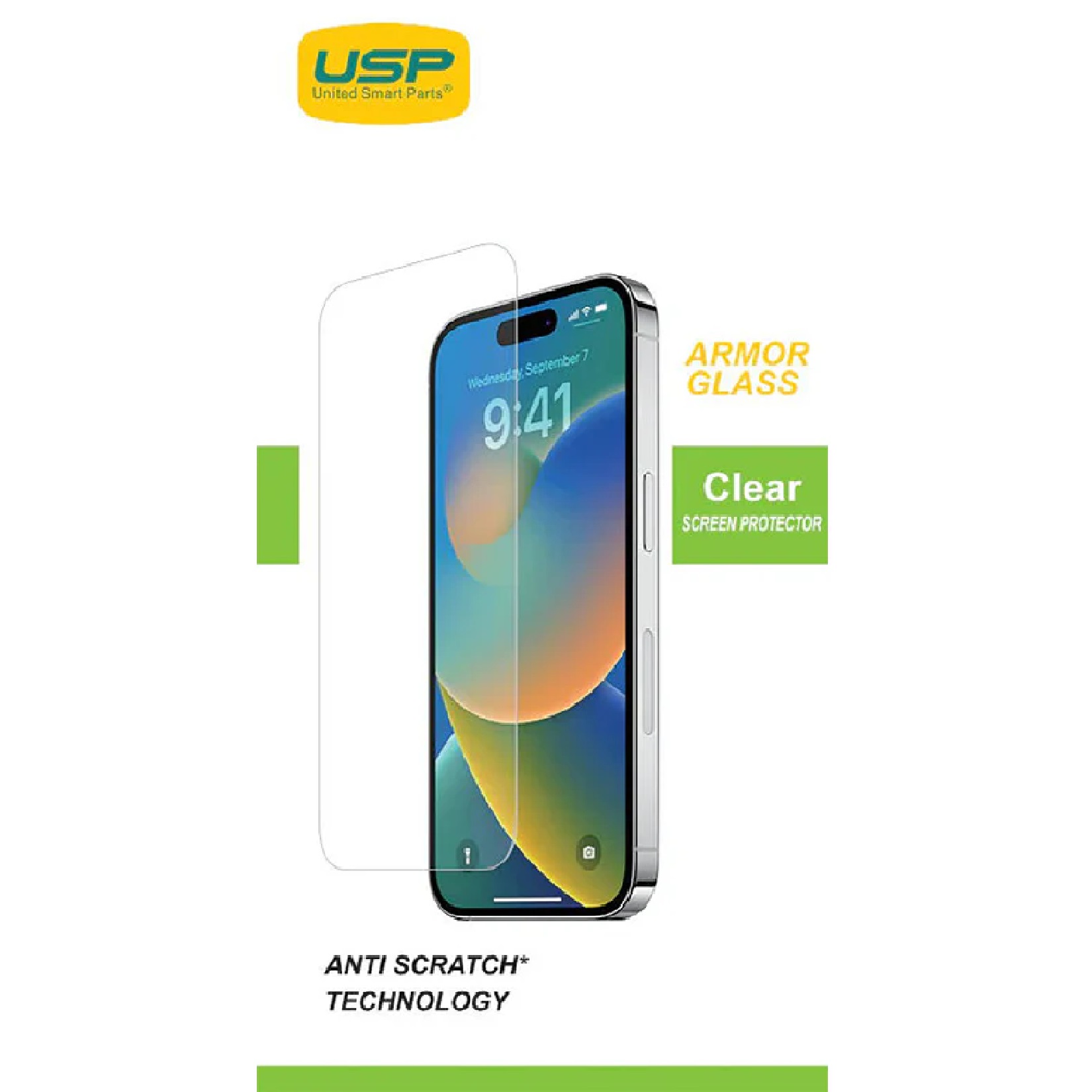 USP Armor Glass Full Cover Tempered Glass Screen Protector for Apple iPhone 17 Pro, iPhone 17, iPhone 16 Pro (6.3") with 5X Anti-Scratch Technology and 9H Hardness