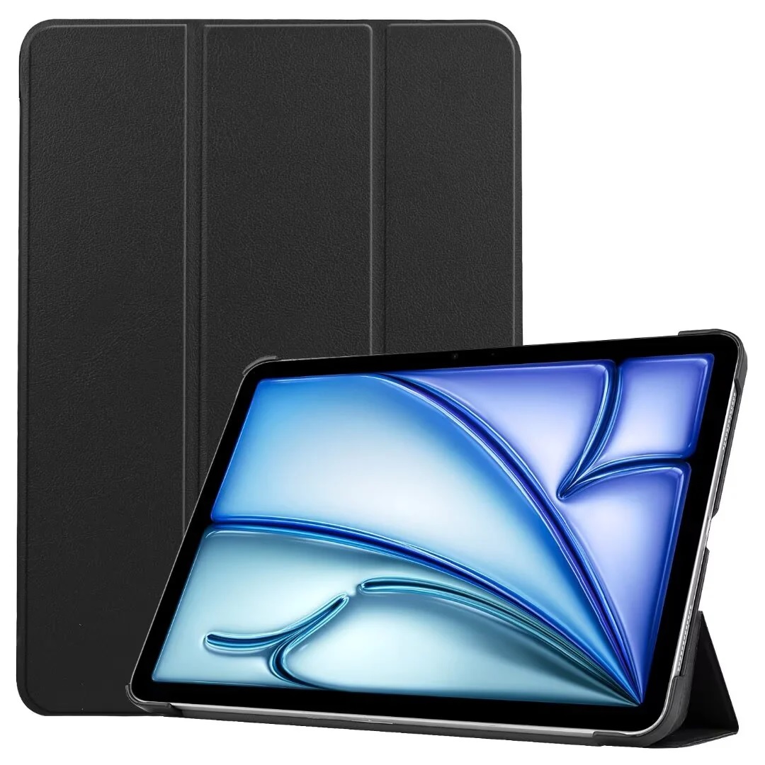 USP PU Leather Folio Case for Apple iPad 11" 11th Gen (A16) & iPad 10th Gen 10.9" - Slim, Auto Sleep/Wake, Dual Viewing Angles, Reinforced Corners, Black