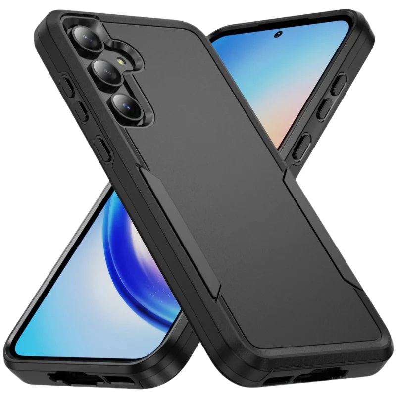 USP Rugged Samsung Galaxy S25 FE (6.7") Black Armor Light Case - Slim, No-Slip Grip, Dual-Layer Drop Protection, Durable Polycarbonate Cover