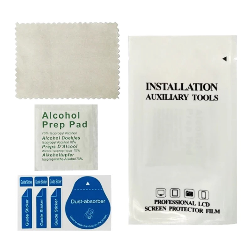 USP Screen Protector Cleaning Pack with Clean Wipes & Dust Absorber - Durable Protection with 2 Years Warranty