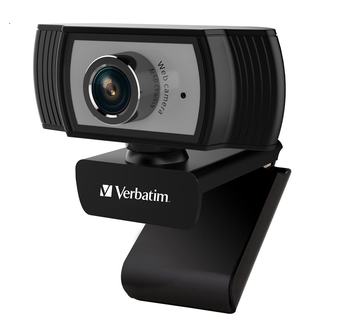 Verbatim 1080p Full HD Webcam with 2MP CMOS Sensor, Manual Focus, Built-in Microphone, USB 2.0, Compatible with Windows, MacOS, Android