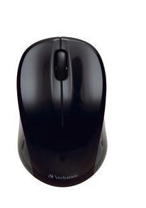 Verbatim GO Nano Black Wireless Optical Mouse - Ultra Compact, 1600 DPI, 3 Buttons, Nano USB Receiver