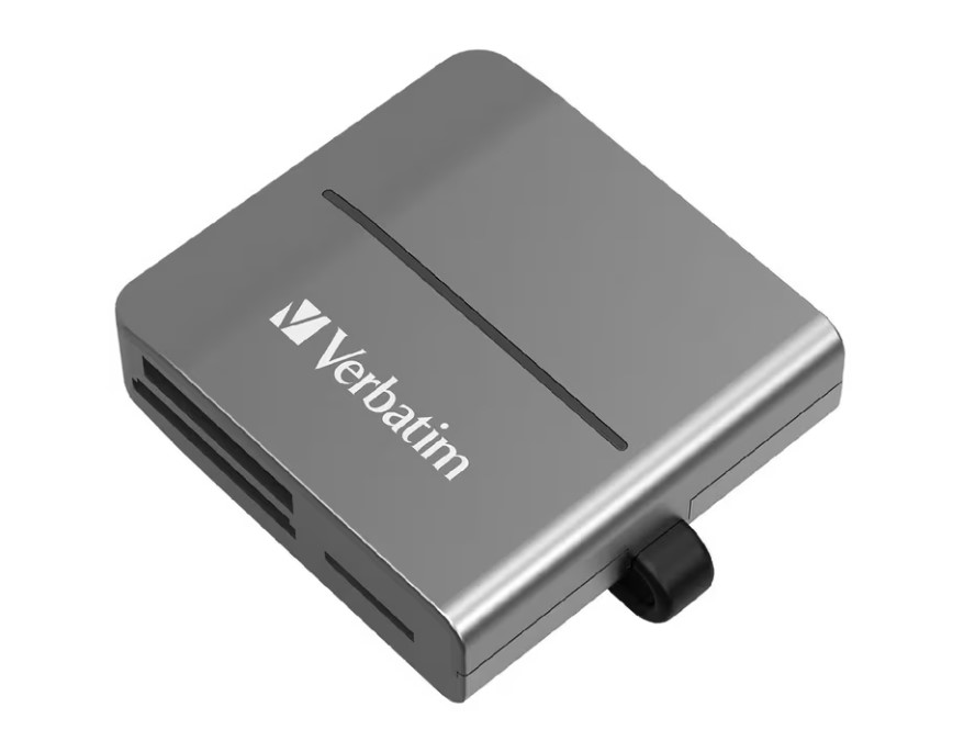 Verbatim USB 3.2 Gen 1 All-in-1 Card Reader | High-Speed USB-A, Multi-Format SD, microSD, CF, Memory Stick Support