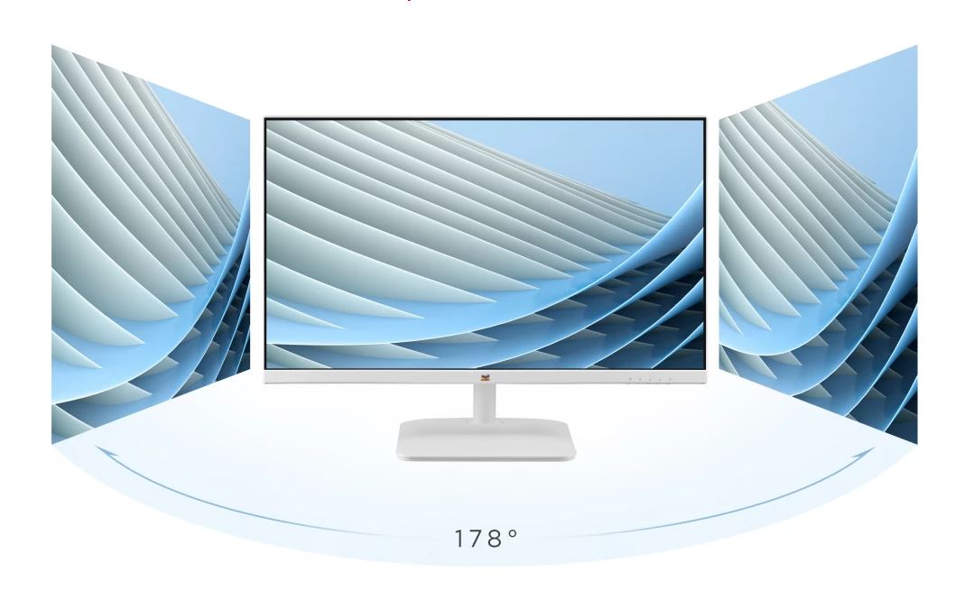 ViewSonic 24" VA2432-H-W Full HD IPS Monitor 100Hz, 4ms, HDMI & VGA, Eye Care, VESA 75mm, Slim White