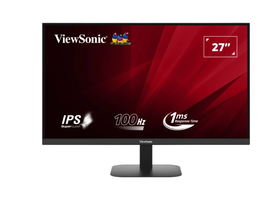 ViewSonic 27-Inch 2K QHD Monitor VA2708-2K-MHD 2560x1440, 100Hz, 1ms IPS, HDR10, Built-in Speakers, HDMI 2.0 & DP, VESA Compatible