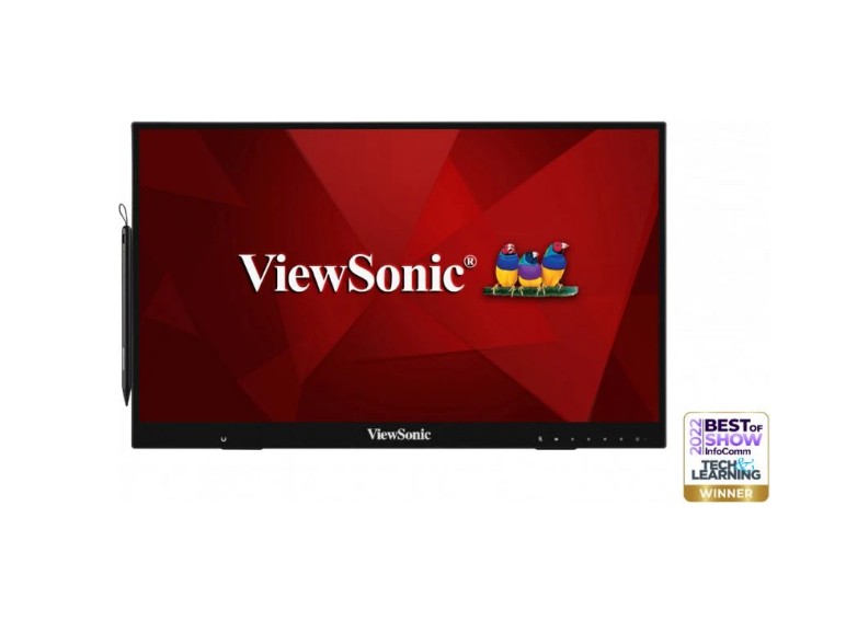 ViewSonic ID2456 24-Inch Full HD Touch Monitor with MPP 2.0 Active Pen, 10-Point PCAP Touch, USB-C, 120% sRGB, Ergonomic Stand