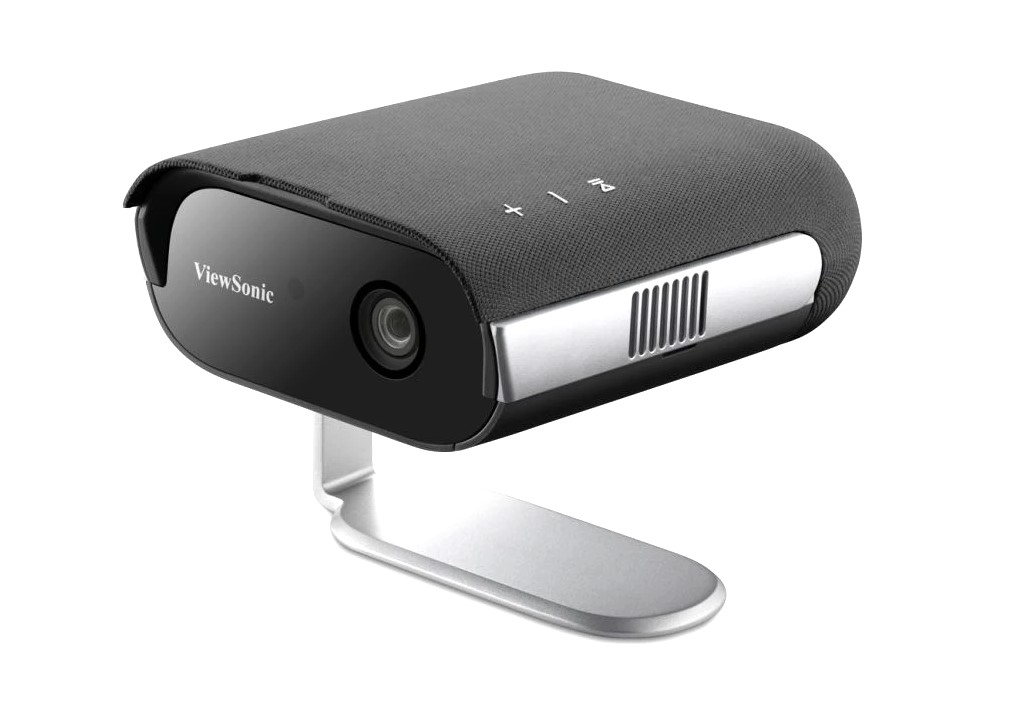 ViewSonic M1 Max 1080p Portable Smart LED Projector with Built-in Google TV, Harman Kardon Speakers, USB-C, Battery Power, 360° Projection Stand