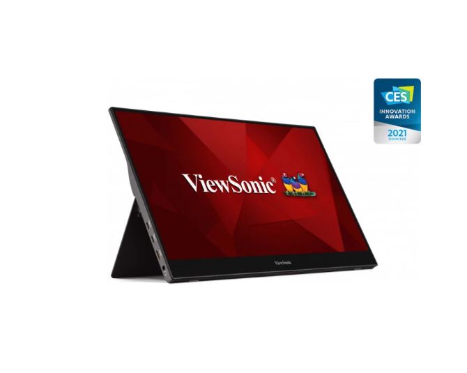ViewSonic TD1655 15.6" Full HD Portable Touch Monitor with Dual USB-C (60W Power Delivery) & Mini HDMI, IPS Panel, 10-Point Multi-Touch