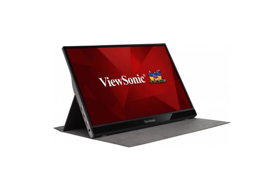 ViewSonic VG1655 15.6" Portable FHD IPS Monitor with Dual USB-C, Mini HDMI, 2x 0.8W Speakers, Anti-Glare, Blue Light Filter - Ultra Lightweight 0.8kg
