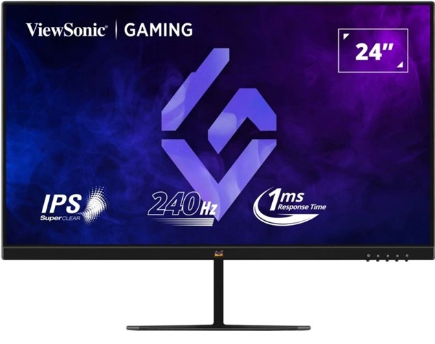 ViewSonic VX2479A-HD-PRO 24-inch FHD 240Hz 1ms HDR10 SuperClear IPS Gaming Monitor with FreeSync and DisplayPort