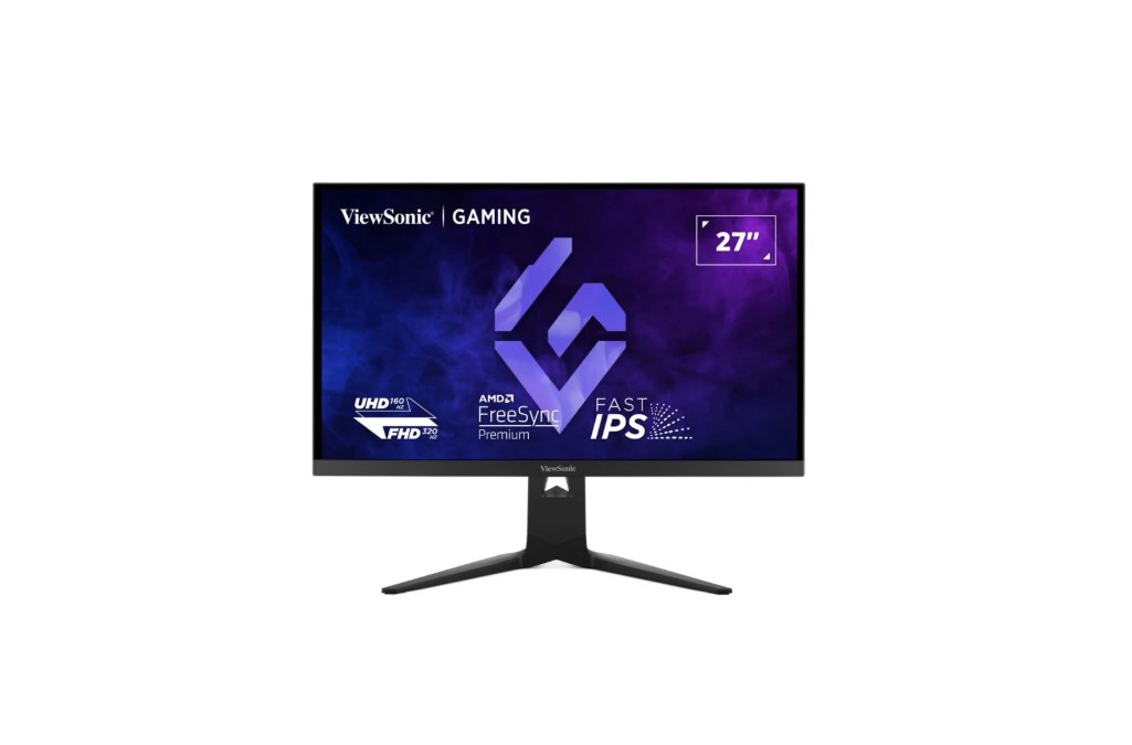 ViewSonic XG275D1-4K 27" Gaming Monitor - Switchable 4K 160Hz & FHD 320Hz, 0.5ms, HDR10, FreeSync Premium & NVIDIA G-SYNC Compatible, HDMI 2.1, DP, USB-C 65W PD