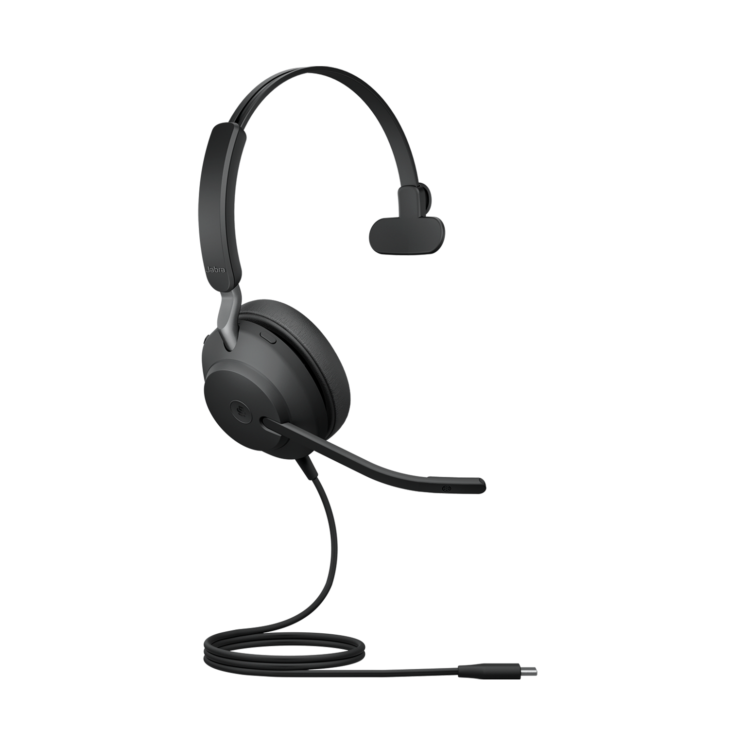 Jabra Evolve2 40 SE Wired USB-C Mono Headset with 360° BusyLight, Noise-Isolating Memory Foam Ear Cushions, Microsoft Teams Button, 2-Year Warranty