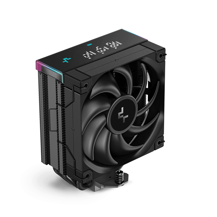 DeepCool AK400 Digital Pro CPU Cooler – 4 Heatpipe Tower with Multi-Data Point Screen & ARGB, Compatible with Intel LGA1851/1700/1200/115X & AMD AM5/AM4