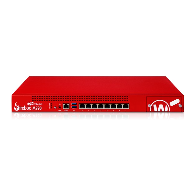 WatchGuard Firebox M290 Mid-Range Rack-Mount Network Security Appliance with Modular Port Expansion and 4GB ECC RAM