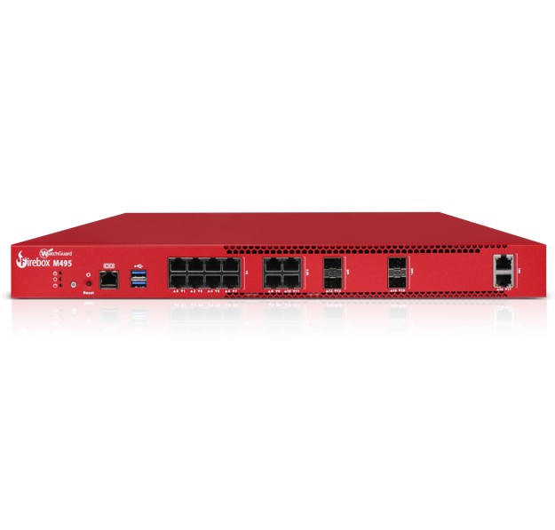 WatchGuard Firebox M495 Network Security Appliance - High Throughput UTM Firewall for Mid-Sized Branches and HQs