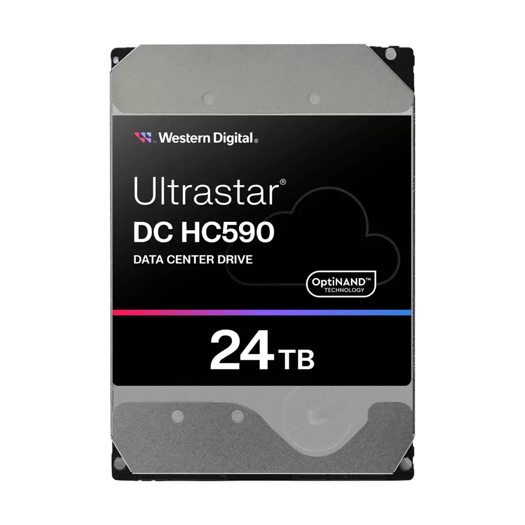 Western Digital Ultrastar DC HC590 24TB SAS 3.5-inch CMR Data Center HDD with SE Security & 5-Year Warranty