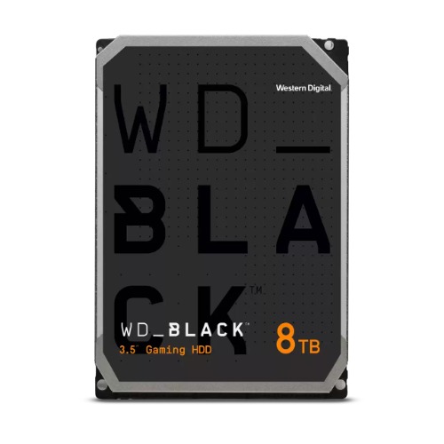Western Digital WD_BLACK 8TB 3.5-Inch SATA 6Gb/s 7200RPM HDD with 256MB Cache, CMR Technology for Gaming & Hi-Res Video Storage, 5-Year Warranty